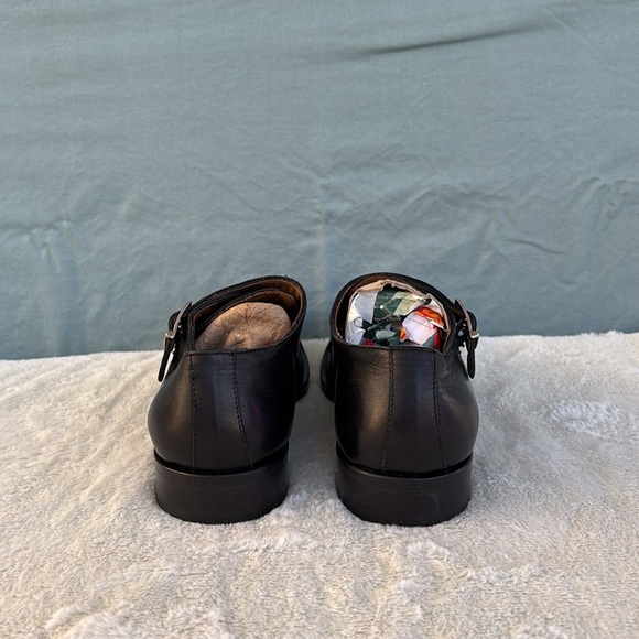 To Boot New York EUC Hammill Black Calf Double Monk Strap 10.5 Leather Lux Men - Picture 4 of 8